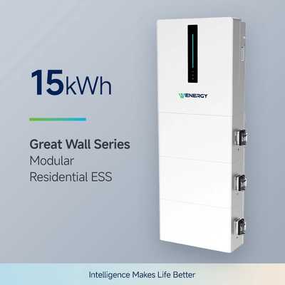  Sistem de stocare a energiei cu baterie LiFePO4 pentru uz rezidențial de 15kWh cu o durată de viață de 6000 de cicluri.