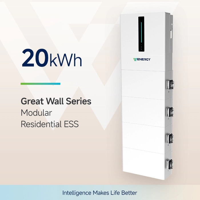Sistem de stocare a bateriei pentru uz rezidențial montat pe perete ESS Residential 20kWh IP65 durată lungă de viață